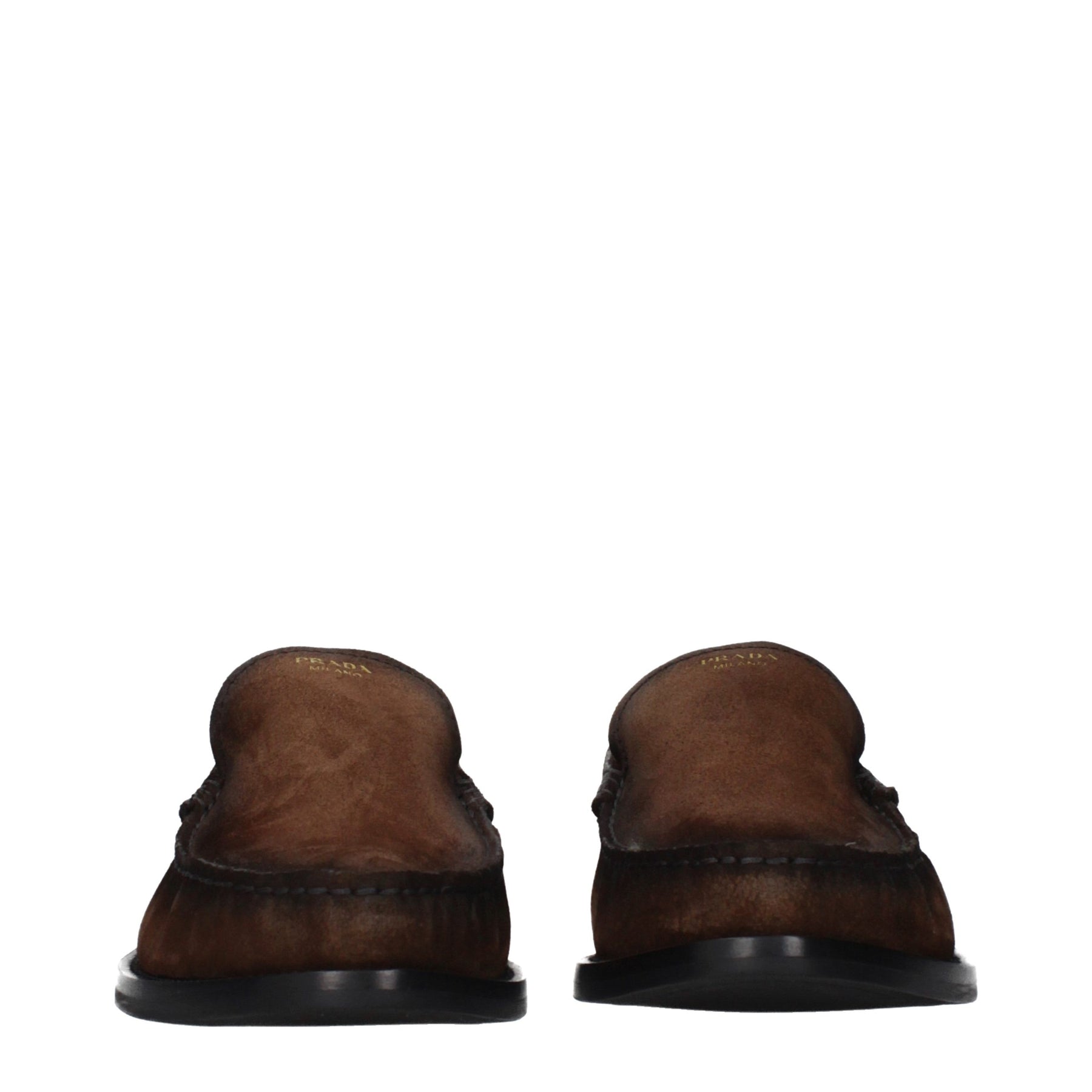 Prada Brown Leather Slip-On Loafers | Regal Royce