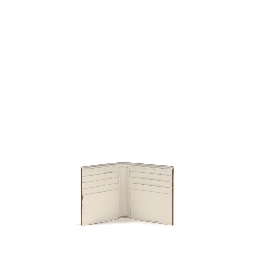 Prada Beige Calf Leather Bos Taurus Wallet | Regal Royce