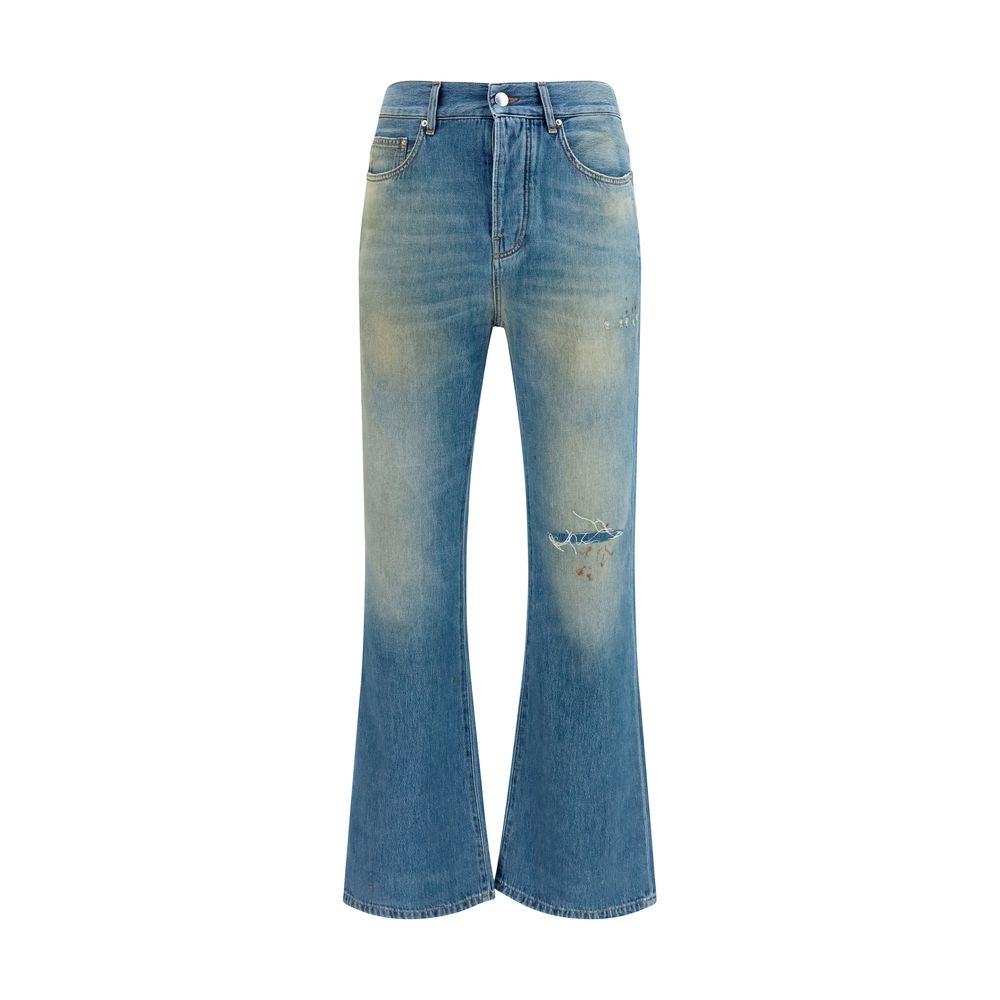 Amiri Blue Cotton Flared Jeans | Regal Royce
