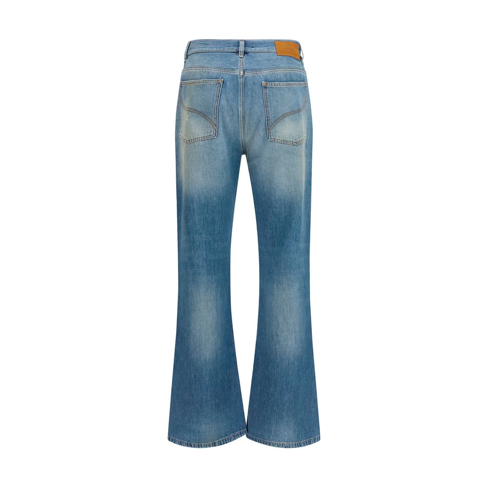 Amiri Blue Cotton Flared Jeans | Regal Royce