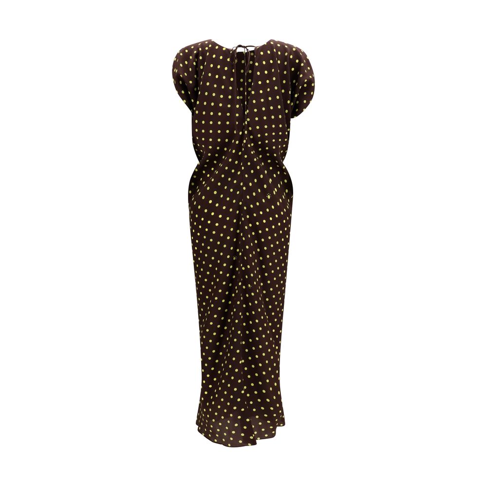Marni Brown Silk Casual Dress | Regal Royce
