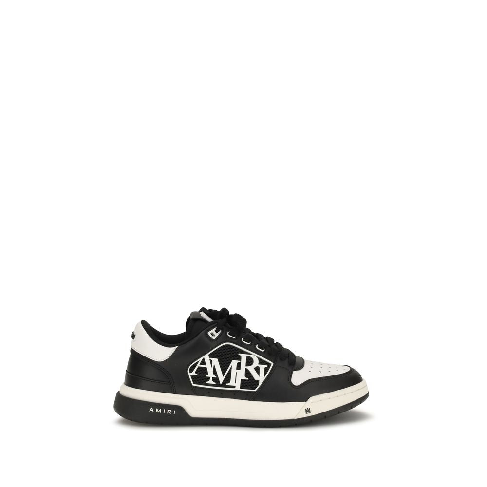 Amiri Black Calf Leather Bos Taurus Low Top Sneakers | Regal Royce