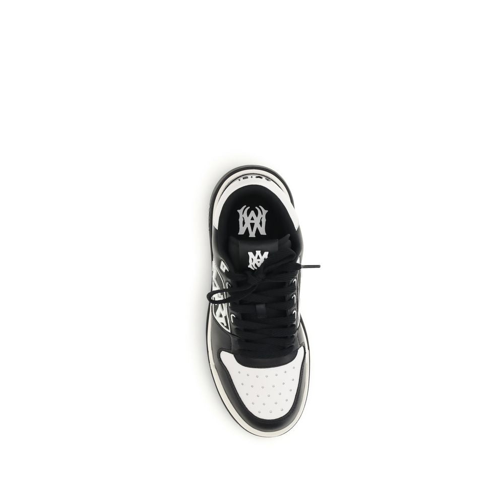 Amiri Black Calf Leather Bos Taurus Low Top Sneakers | Regal Royce