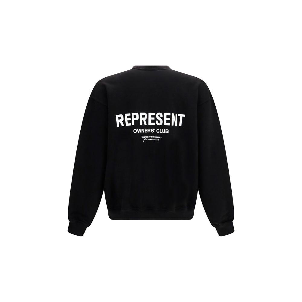 Represent Black Cotton Sweatshirt | Regal Royce