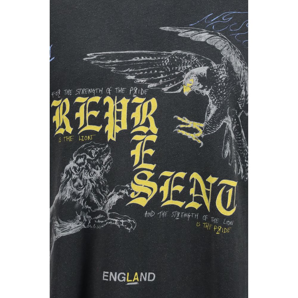Represent Black Cotton T-Shirt | Regal Royce