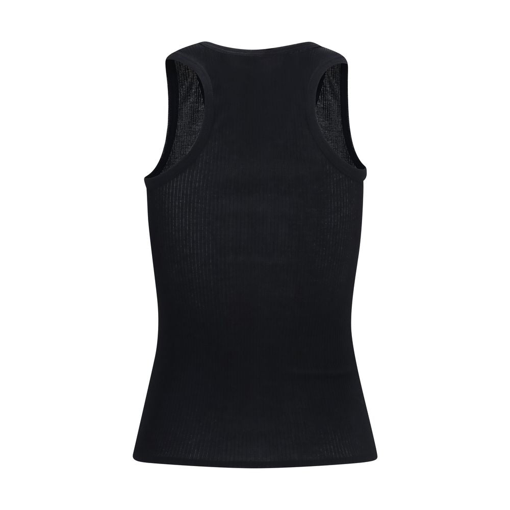 The Row Black Cotton Tank Tops | Regal Royce