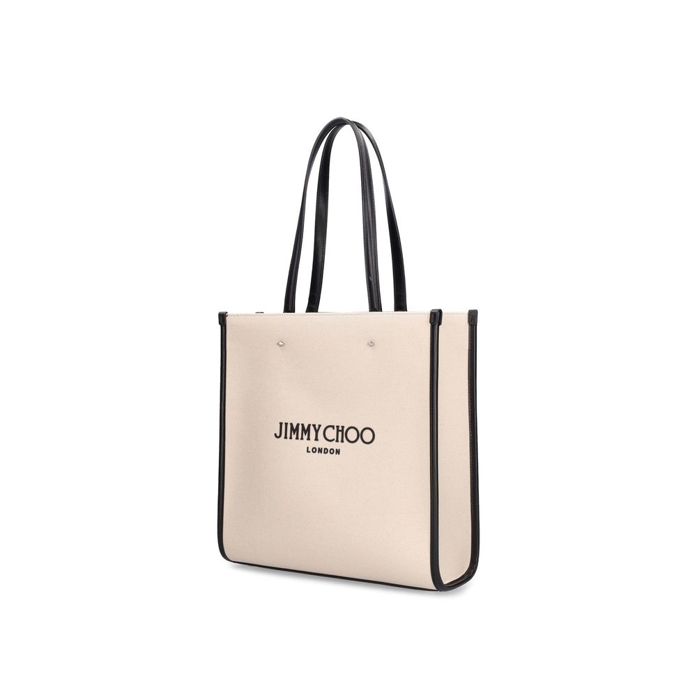 Jimmy Choo Beige Canvas Tote Bag | Regal Royce