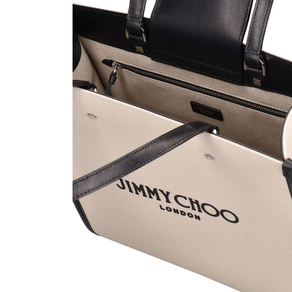 Jimmy Choo Beige Canvas Tote Bag | Regal Royce