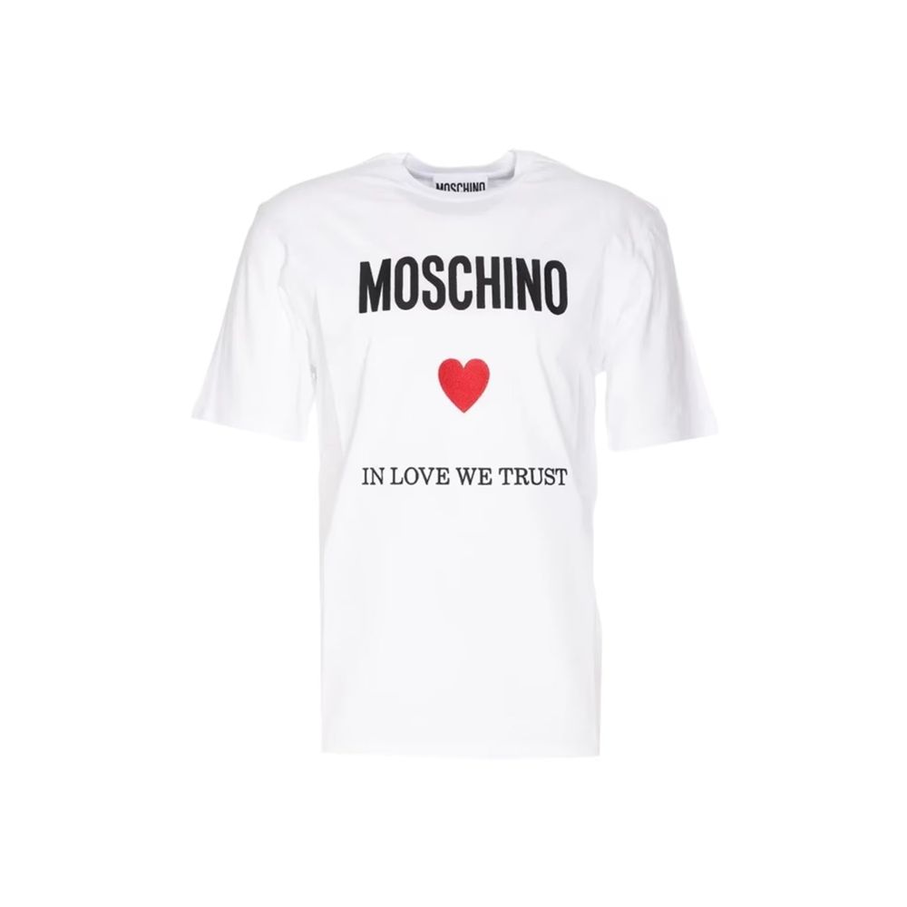 Moschino Couture White Cotton T-Shirt | Regal Royce