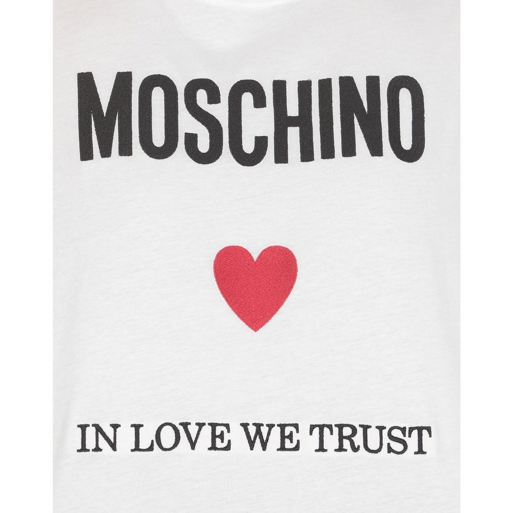 Moschino Couture White Cotton T-Shirt | Regal Royce