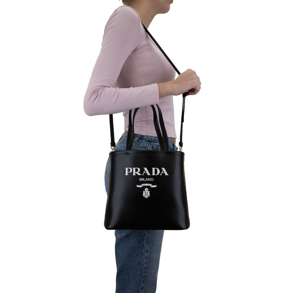 Prada Black Calfskin Tote Bag | Regal Royce