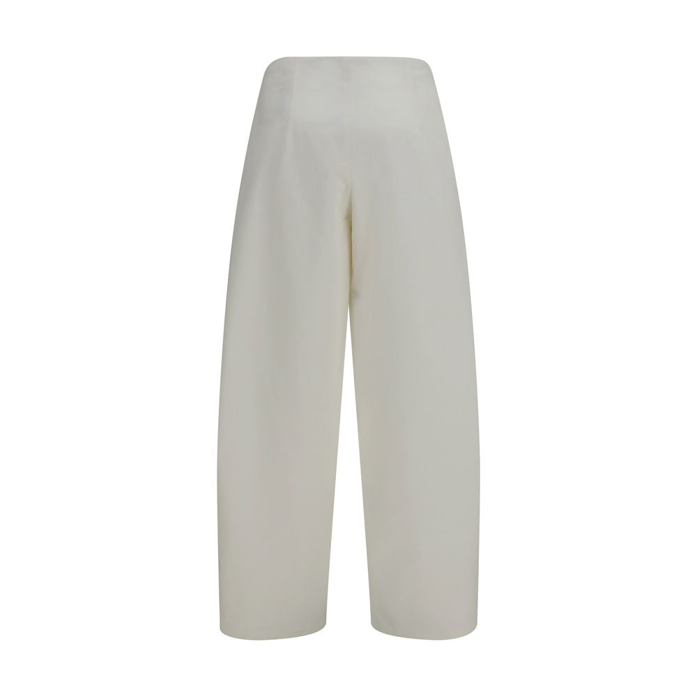 The Row Beige Cotton Casual Pants | Regal Royce