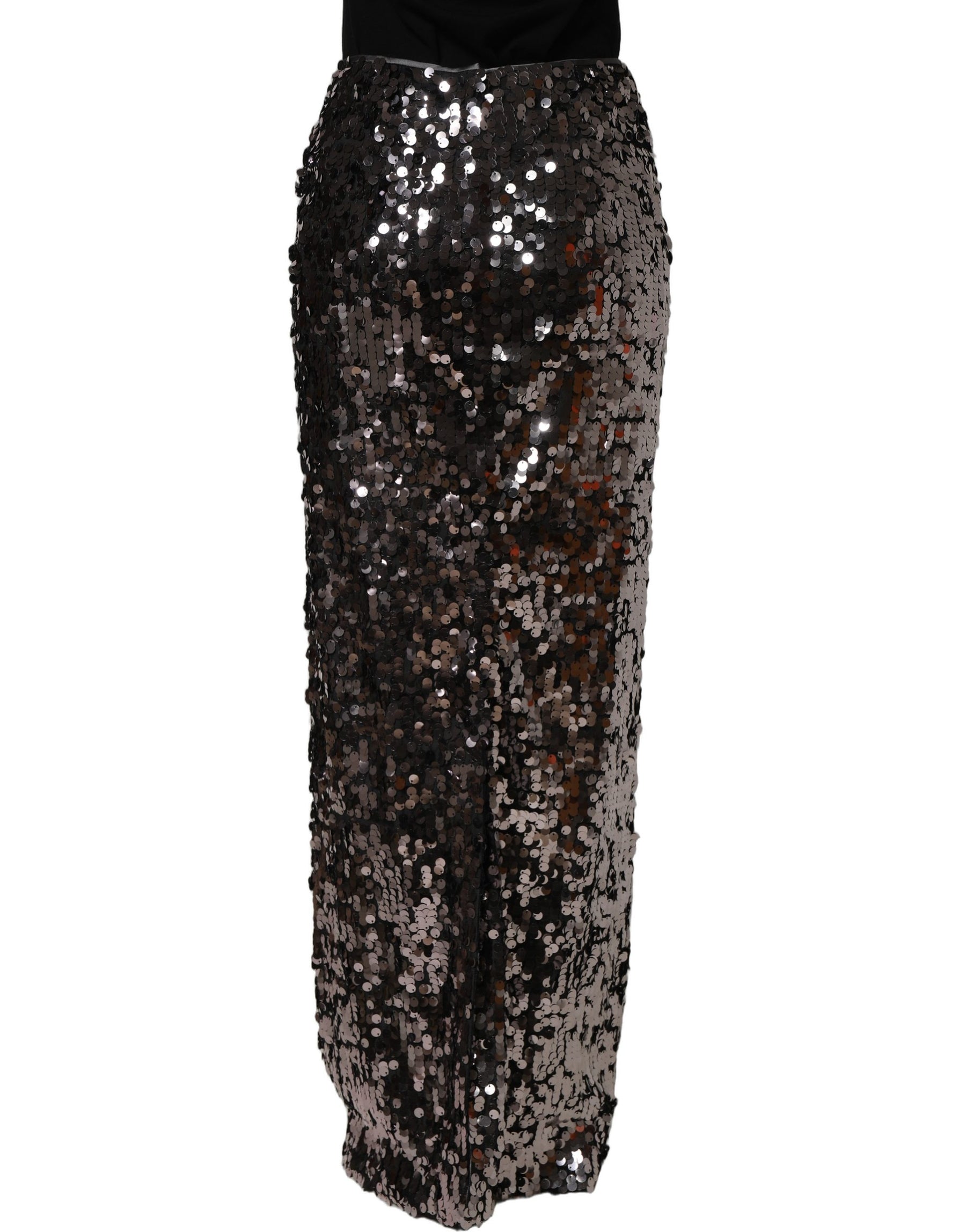 Dolce & Gabbana Brown Sequinned Embellished PencilCut Skirt | Regal Royce