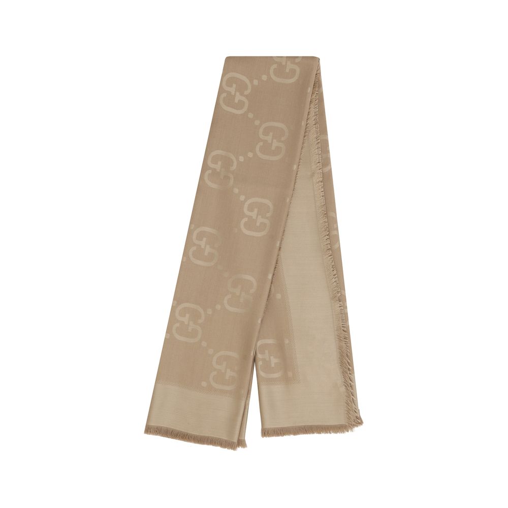Gucci Brown Wool Oves Aries Scarf | Regal Royce