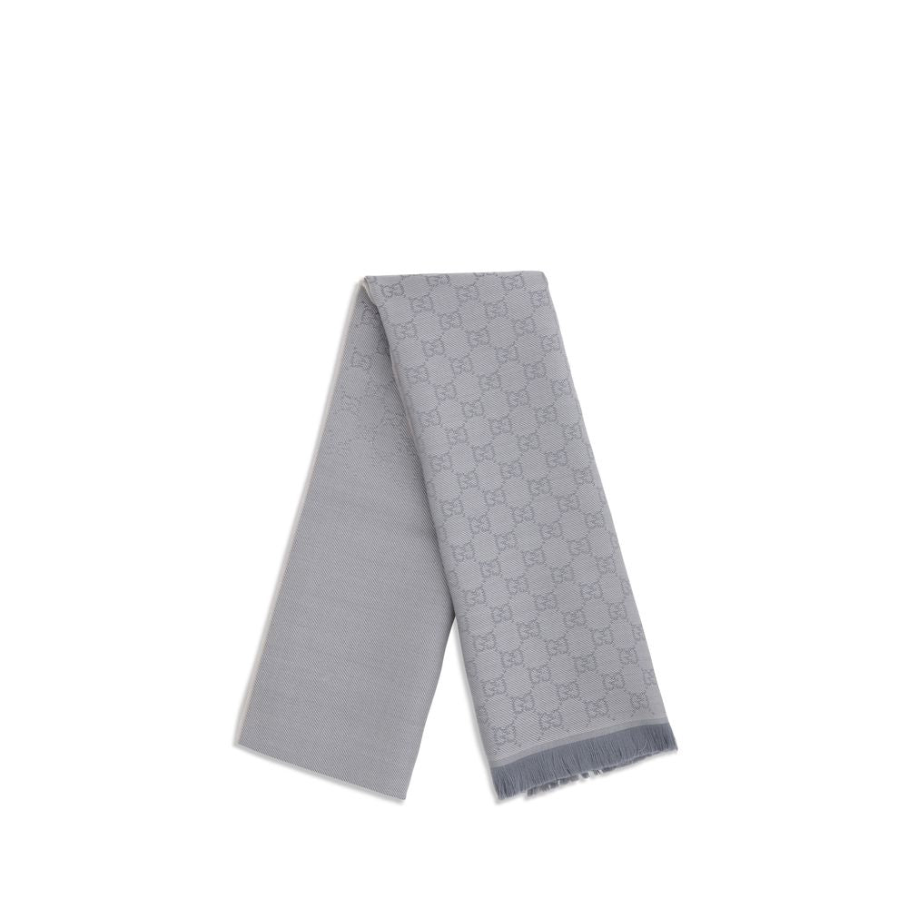Gucci Gray Wool Scarf | Regal Royce