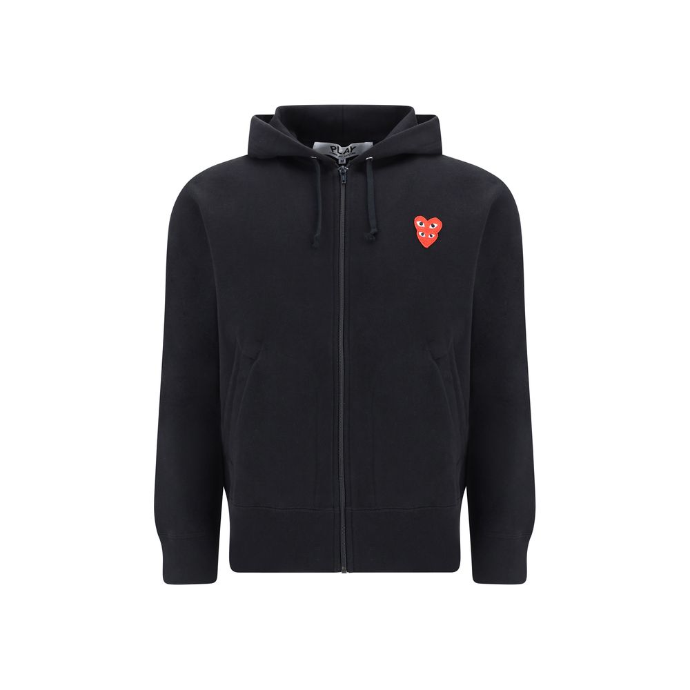 Comme Des Garçons Play Black Cotton Sweatshirt | Regal Royce