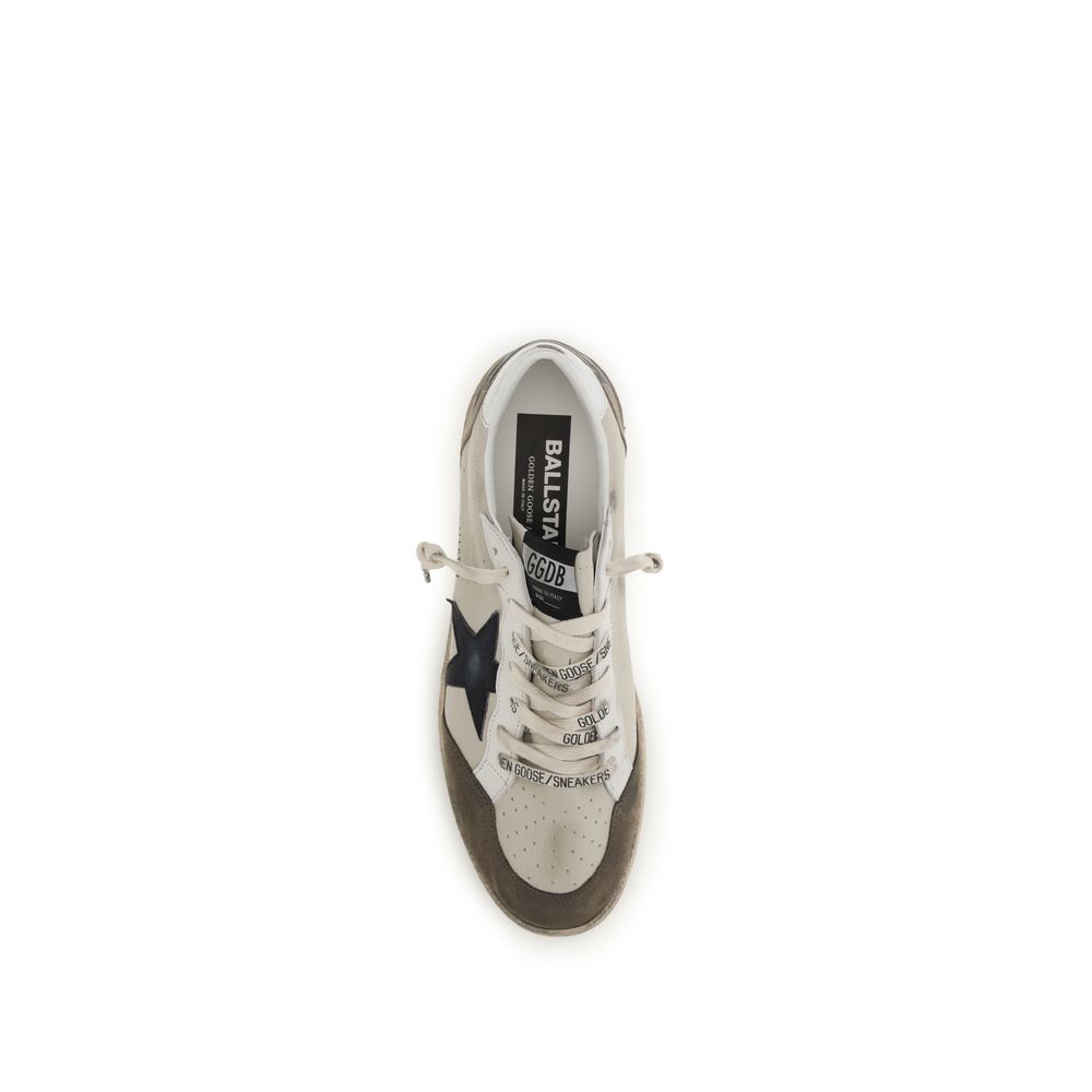 Golden Goose White Calf Leather Bos Taurus Low Top Sneakers | Regal Royce