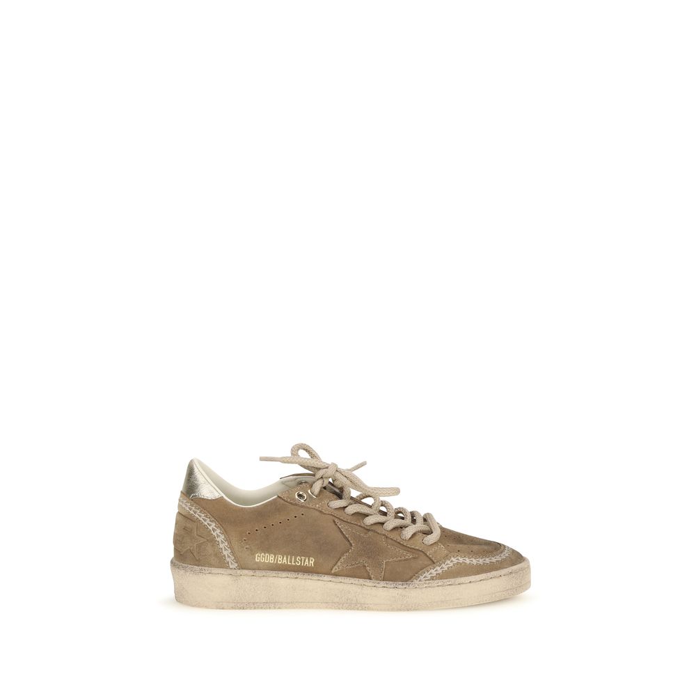 Golden Goose Beige Calf Leather Bos Taurus Athletic Sneakers | Regal Royce