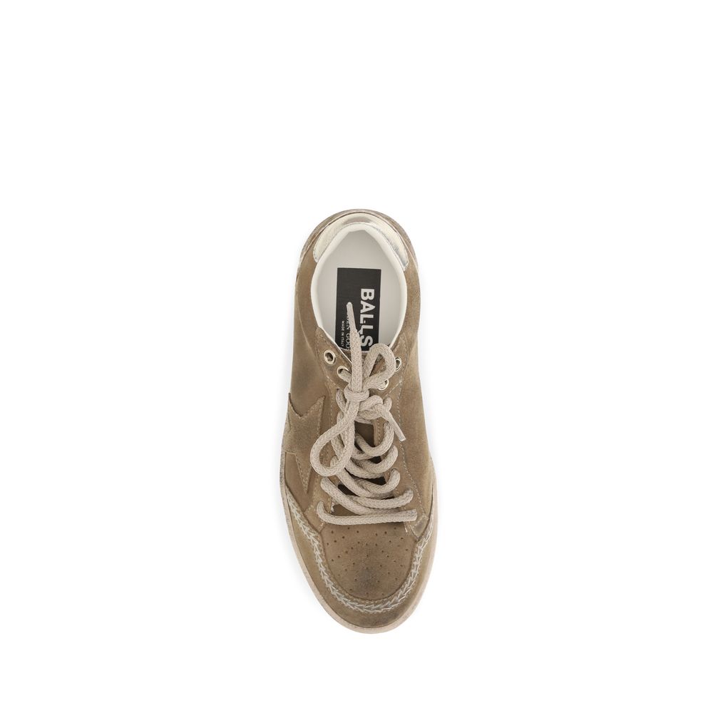 Golden Goose Beige Calf Leather Bos Taurus Athletic Sneakers | Regal Royce