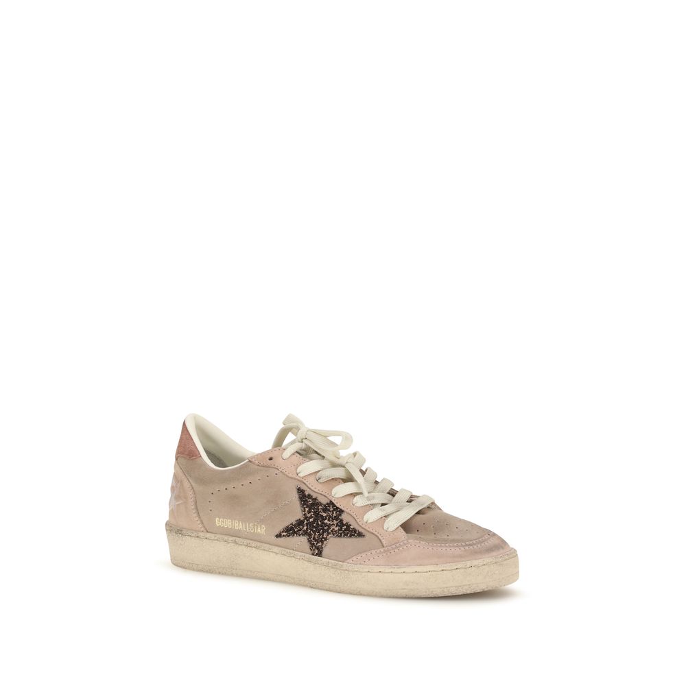 Golden Goose Beige Calf Leather Bos Taurus Low Top Sneakers | Regal Royce