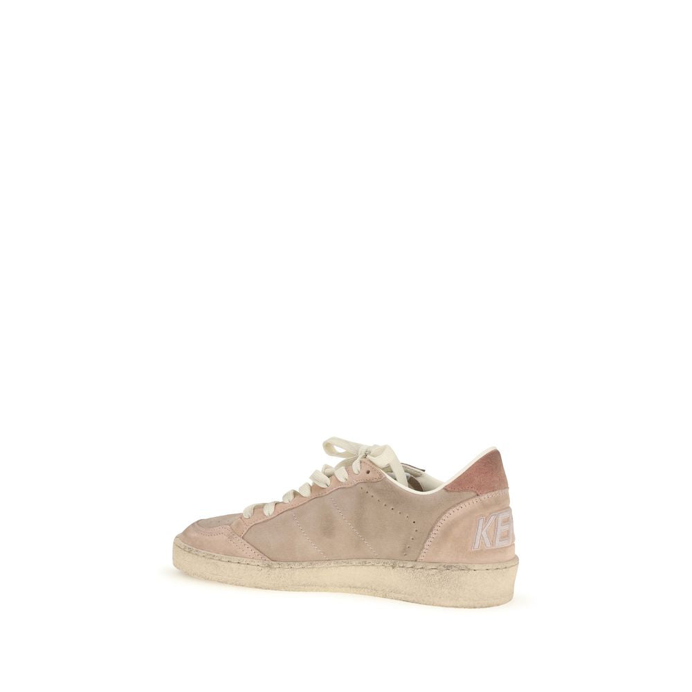 Golden Goose Beige Calf Leather Bos Taurus Low Top Sneakers | Regal Royce