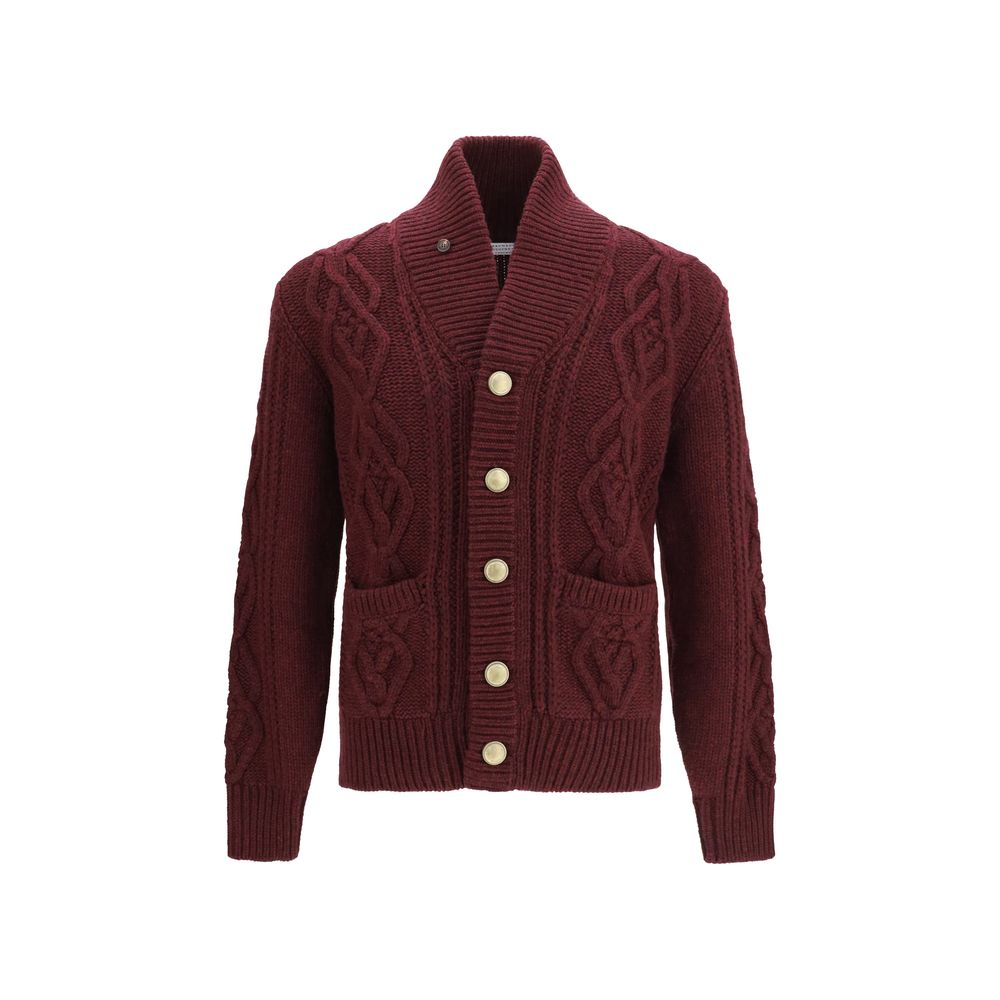 Brunello Cucinelli Bordeaux Cashmere Cardigan | Regal Royce