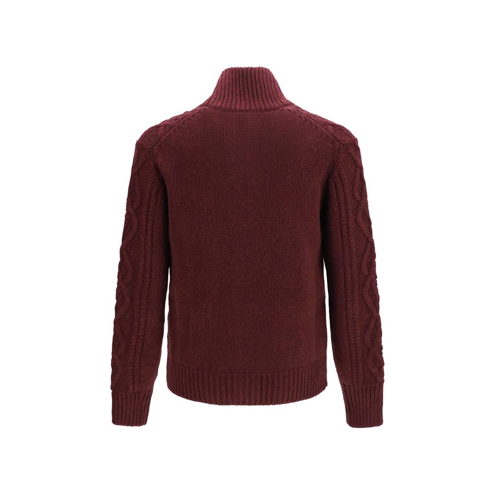 Brunello Cucinelli Bordeaux Cashmere Cardigan | Regal Royce