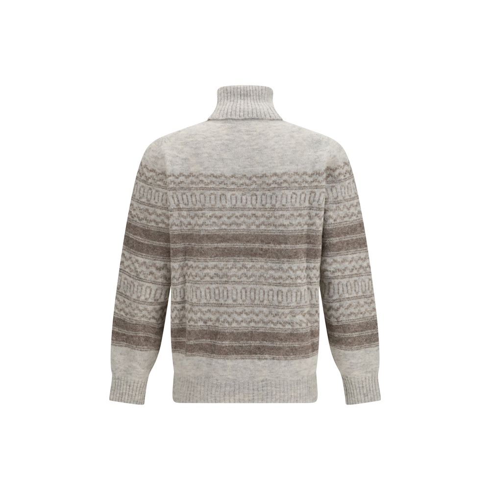 Brunello Cucinelli Gray Alpaca Vicugna Pacos Turtleneck | Regal Royce