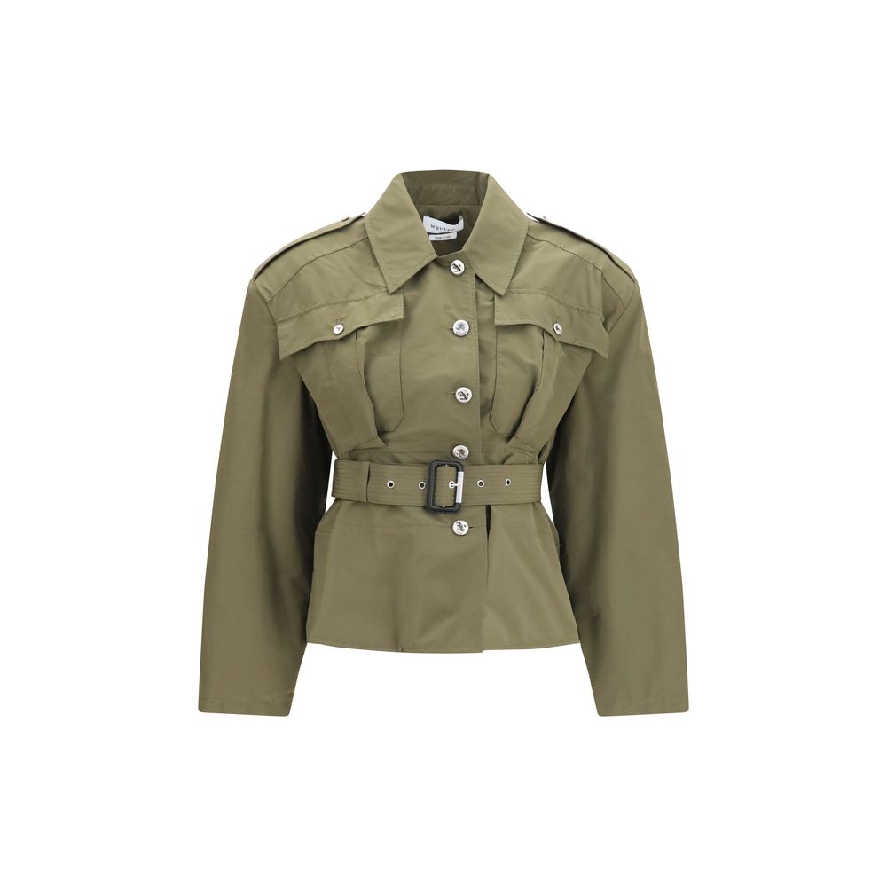 Alexander McQueen Bicolor Cotton Full-Length Jacket | Regal Royce