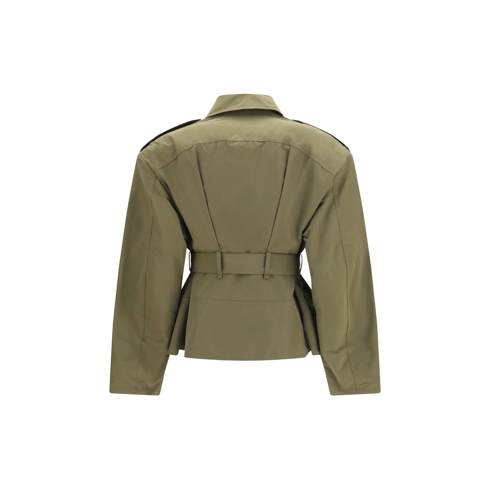 Alexander McQueen Bicolor Cotton Full-Length Jacket | Regal Royce