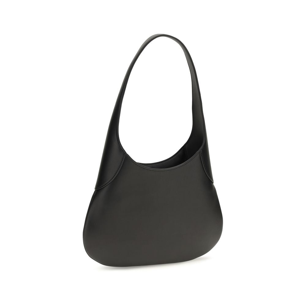 Khaite Black Calf Leather Bos Taurus Handbag | Regal Royce