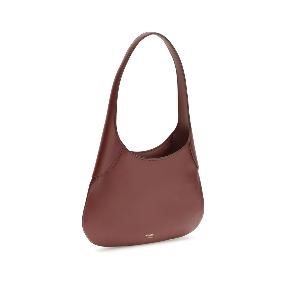 Khaite Bordeaux Calf Leather Bos Taurus Handbag | Regal Royce