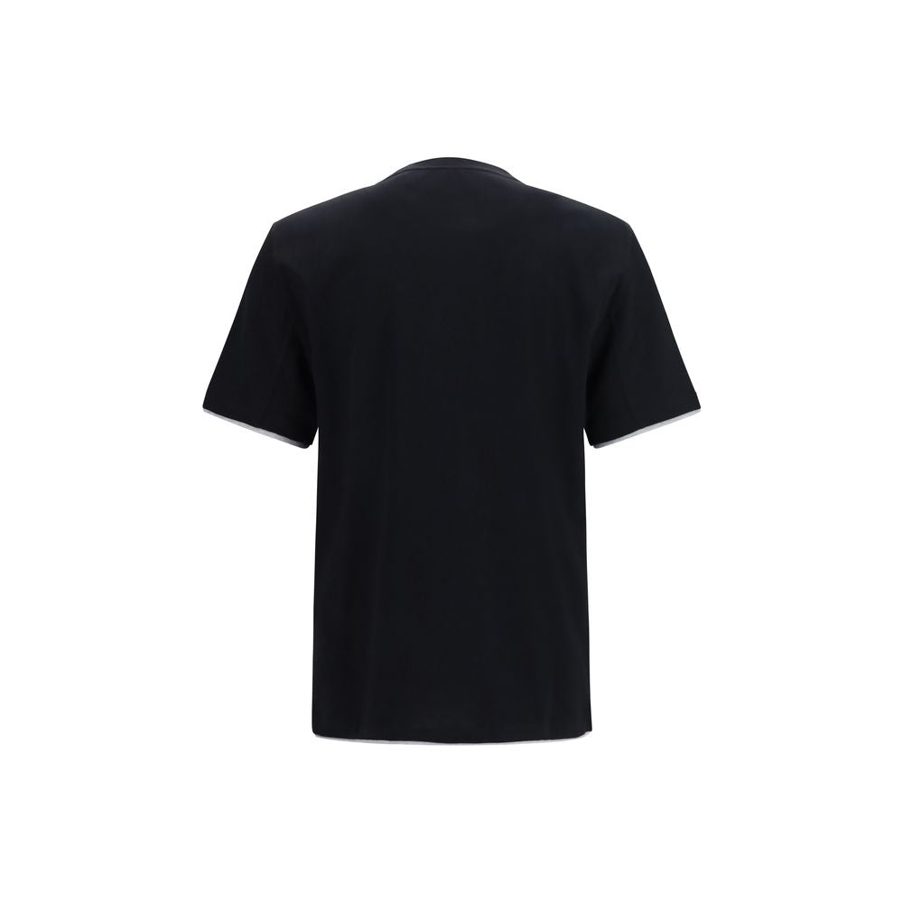 Brunello Cucinelli Black Cotton T-Shirt | Regal Royce