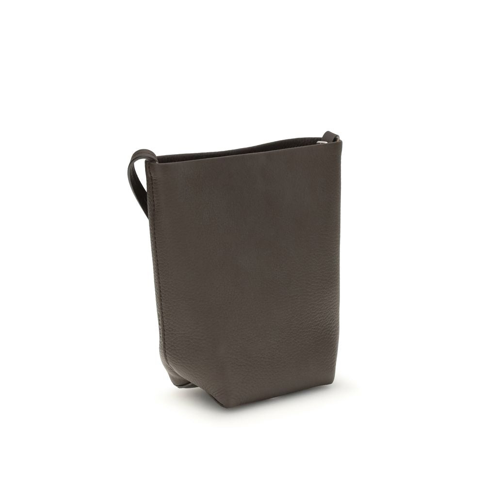 The Row Brown Calf Leather Bos Taurus Shoulder Bag | Regal Royce