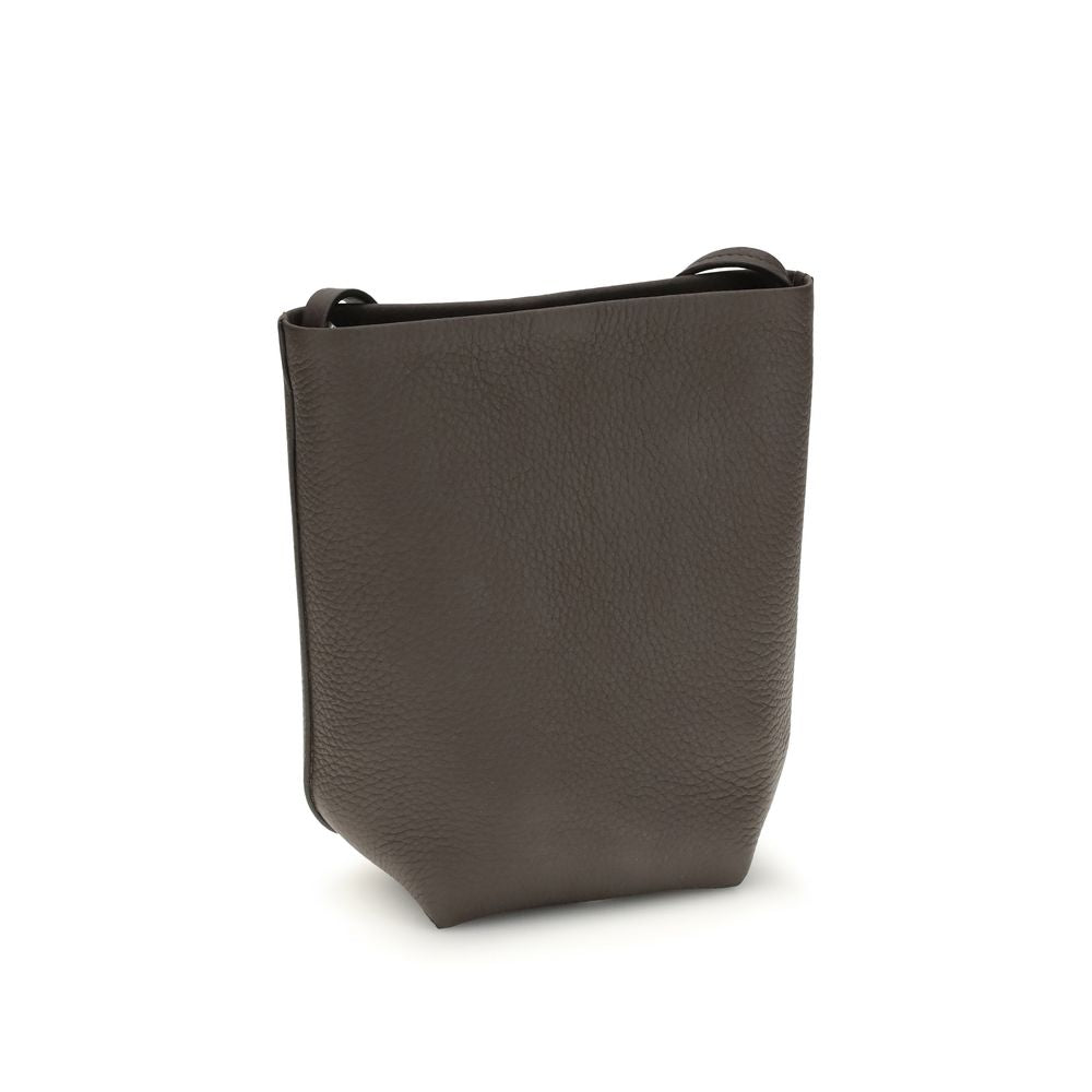 The Row Brown Calf Leather Bos Taurus Shoulder Bag | Regal Royce