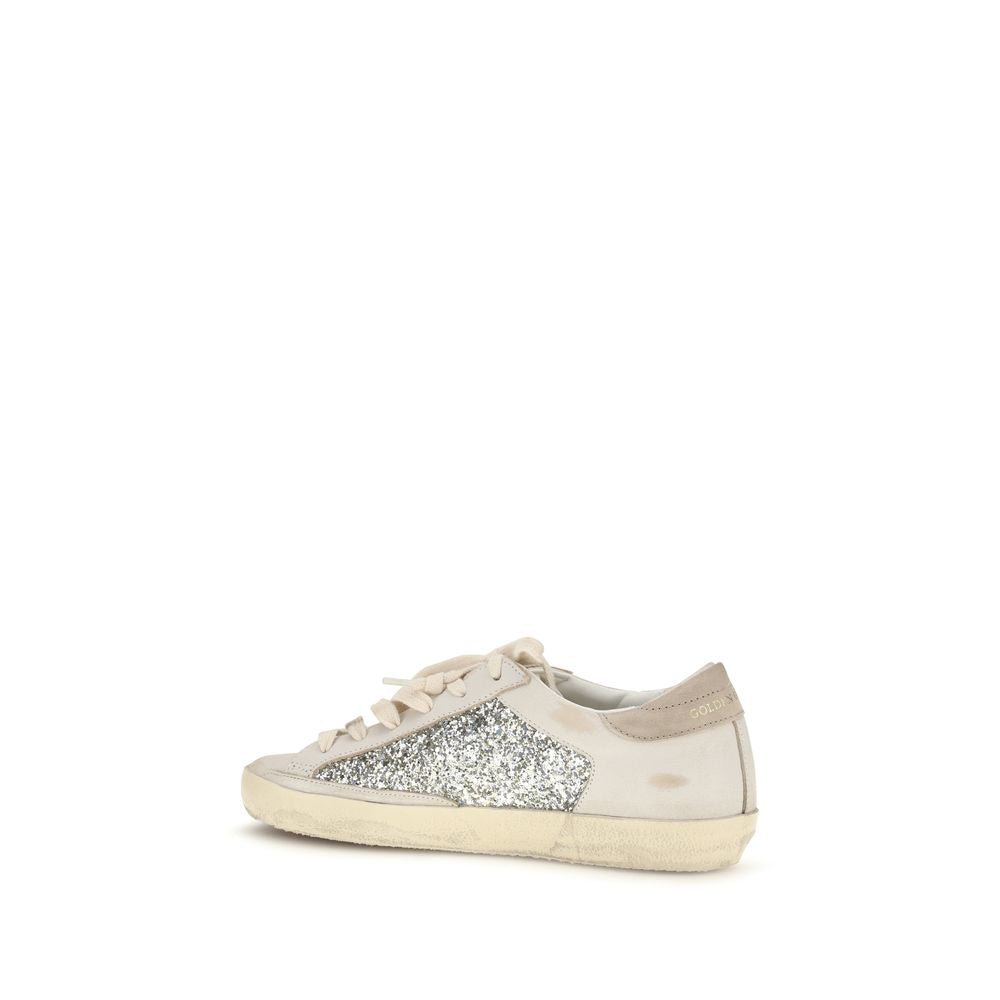 Golden Goose Beige Calf Leather Bos Taurus Sneakers | Regal Royce