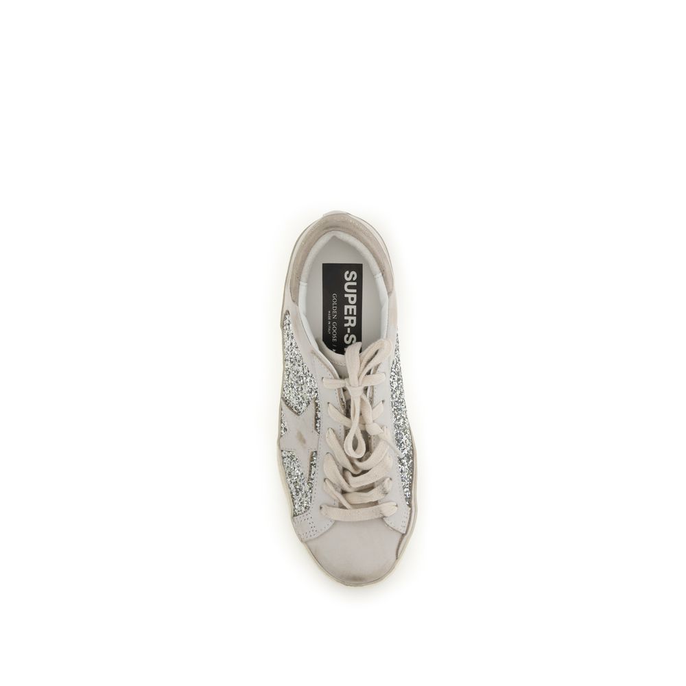 Golden Goose Beige Calf Leather Bos Taurus Sneakers | Regal Royce