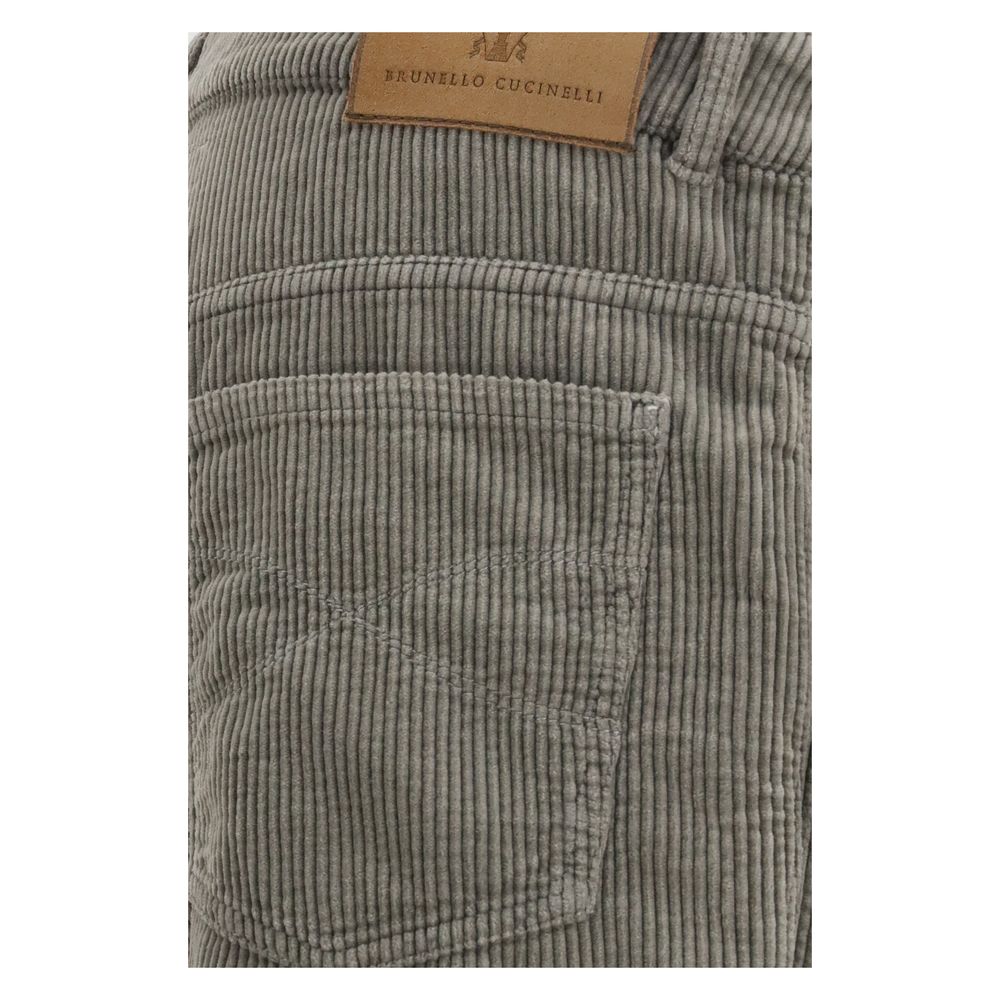 Brunello Cucinelli Bicolor Cotton Casual Pants | Regal Royce