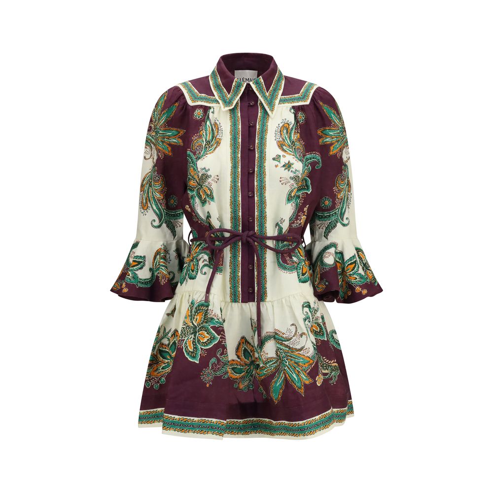 Alemais Multicolor Linen Casual Dress | Regal Royce