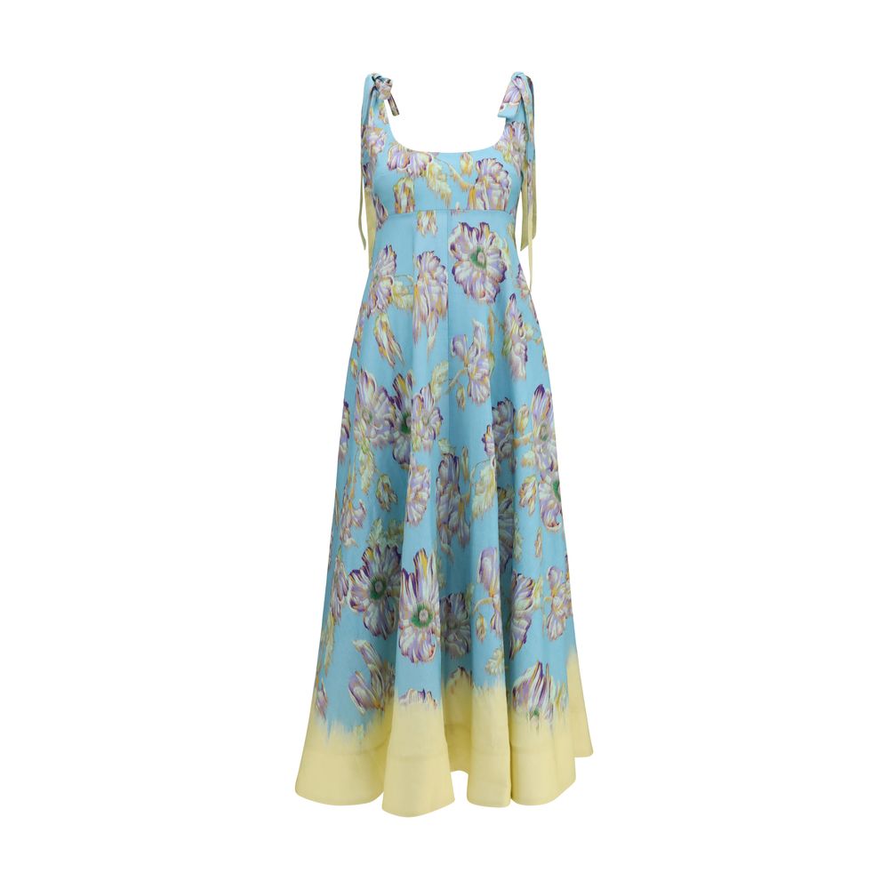 Alemais Multicolor Linen Casual Dress | Regal Royce