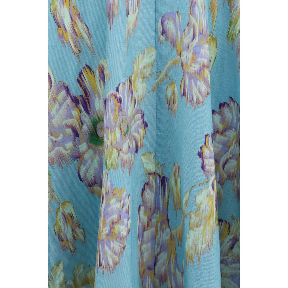 Alemais Multicolor Linen Casual Dress | Regal Royce