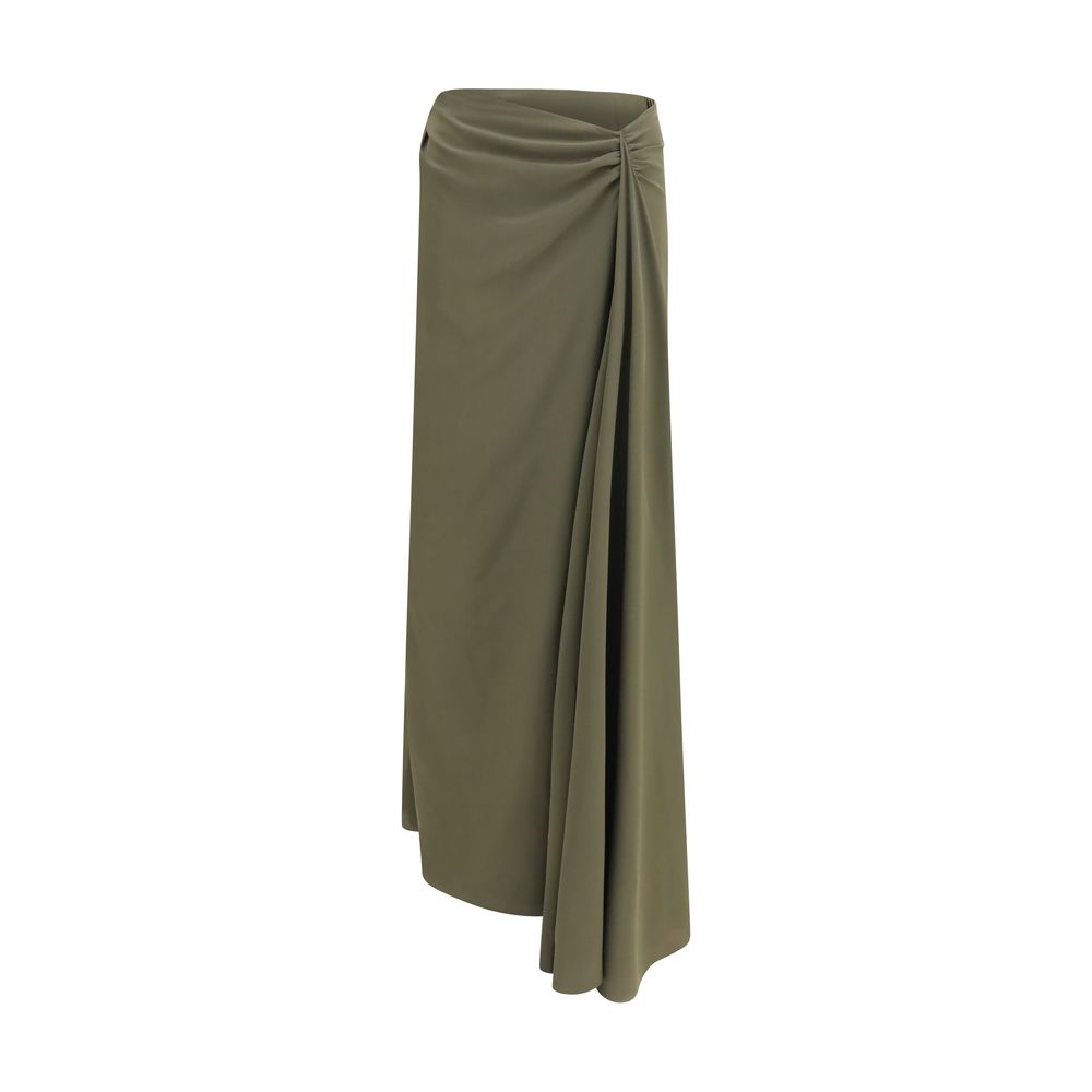Alexander McQueen Bicolor Silk Long Skirt | Regal Royce