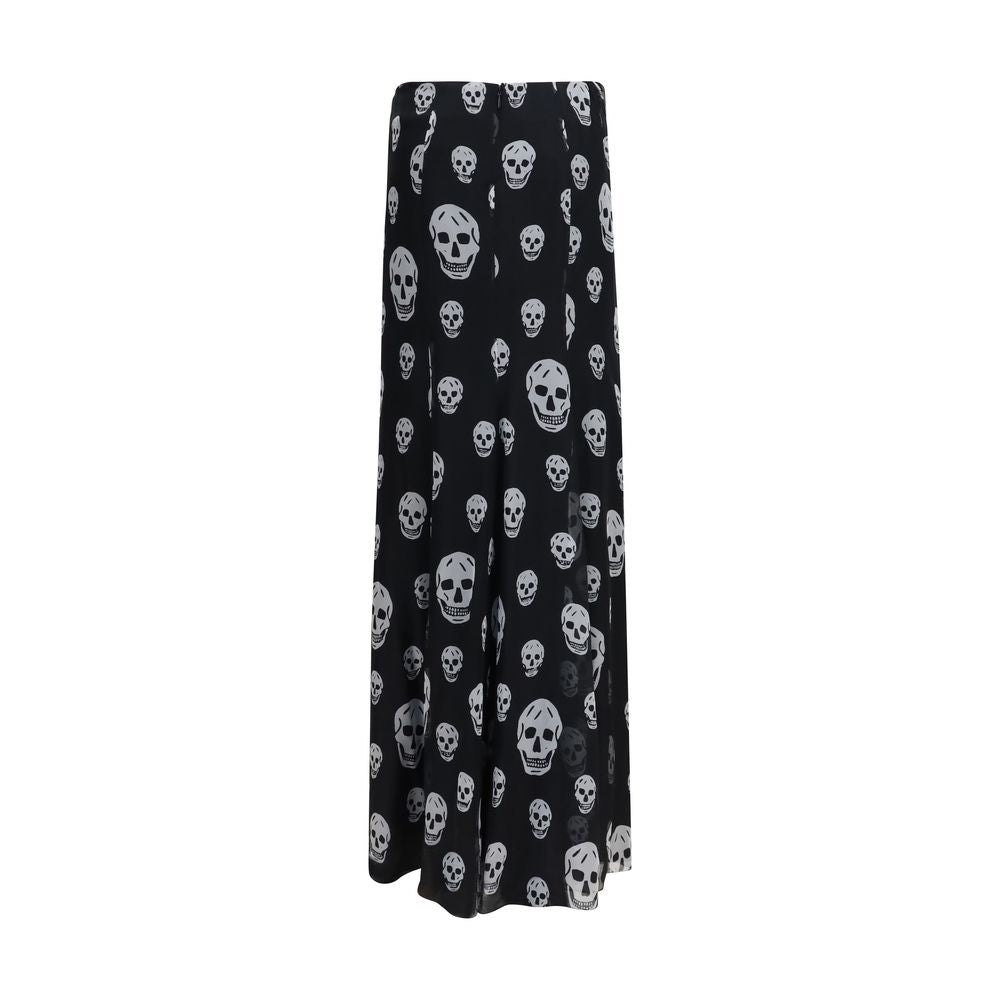 Alexander McQueen Black Silk Long Skirt | Regal Royce
