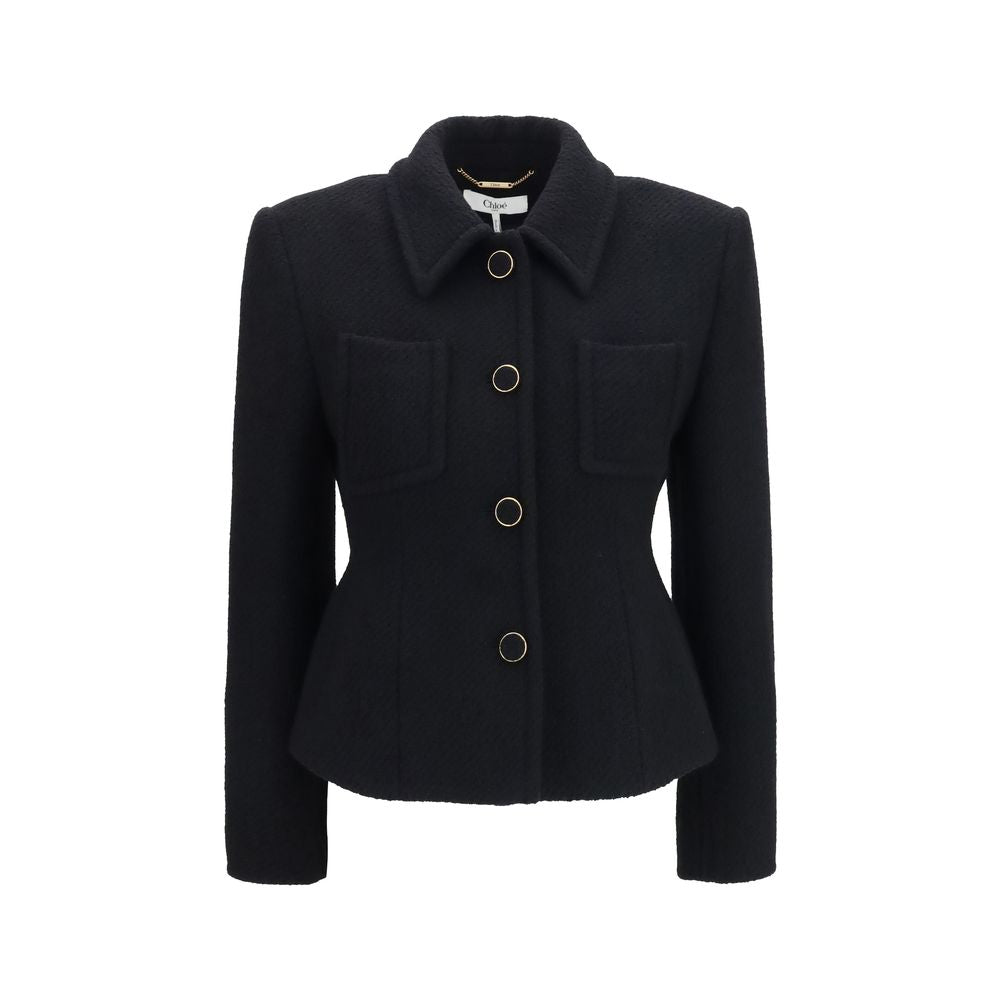 Chloé Black Wool Oves Aries Blazer | Regal Royce