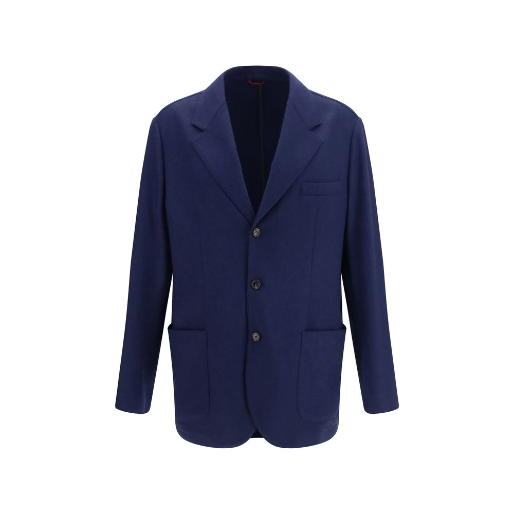 Brunello Cucinelli Blue Cashmere Full-Length Jacket | Regal Royce