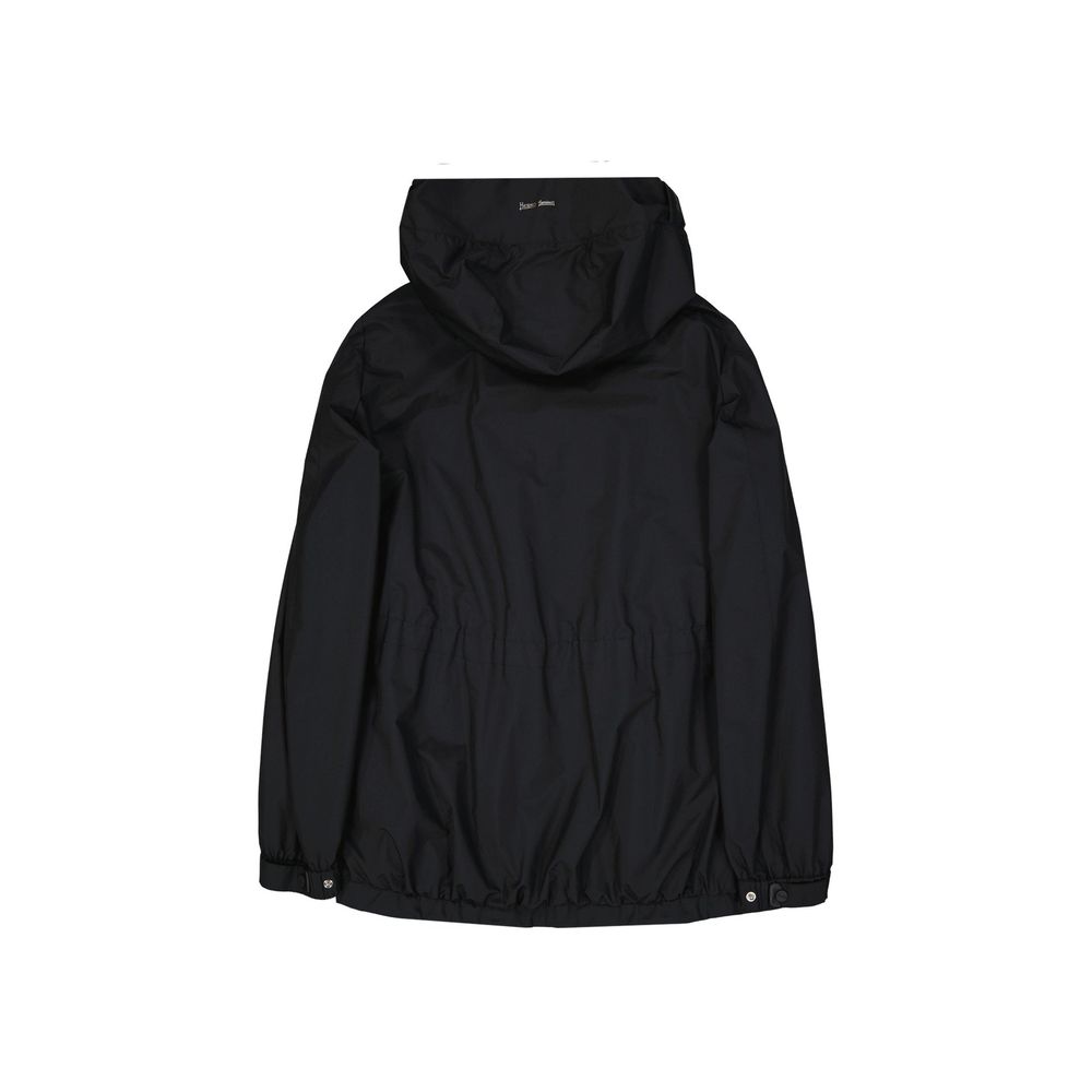 Herno Black Polyester Shell Jacket | Regal Royce