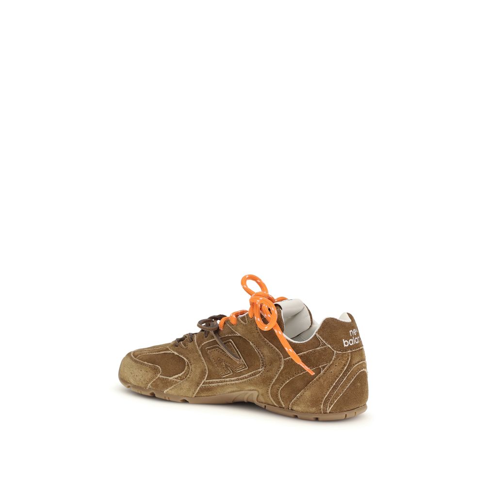 Miu Miu Brown Calf Leather Bos Taurus Athletic Sneakers | Regal Royce
