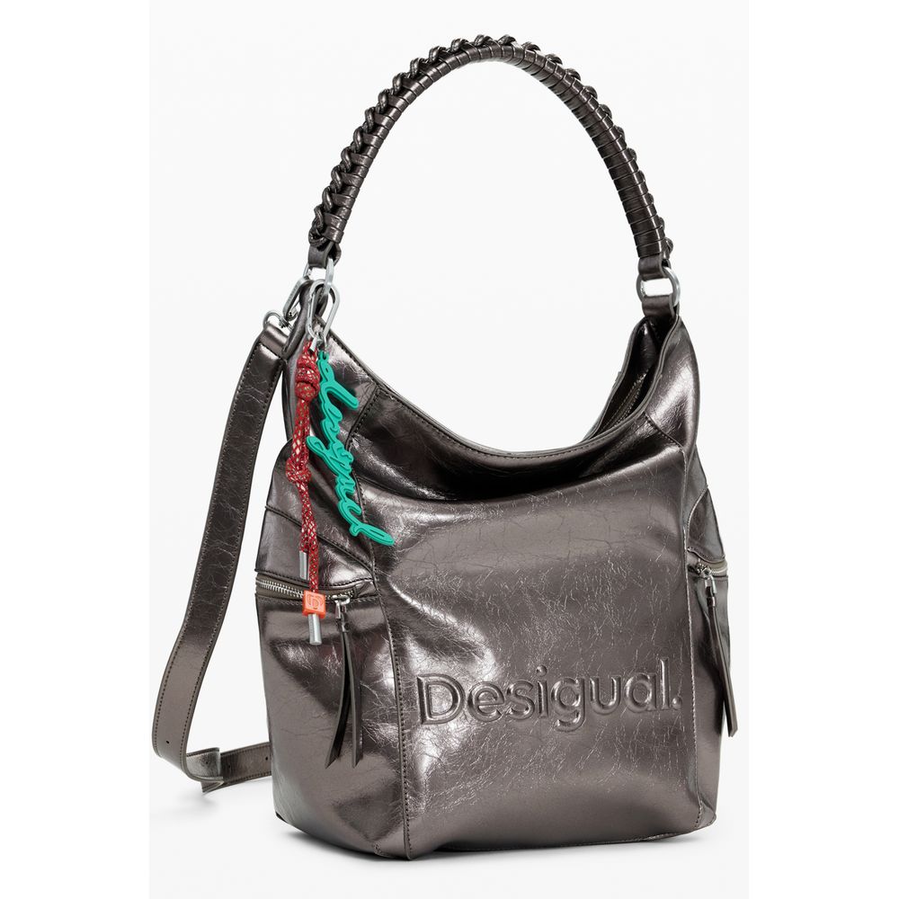Desigual Bronze Polyethylene Women Backpack | Regal Royce