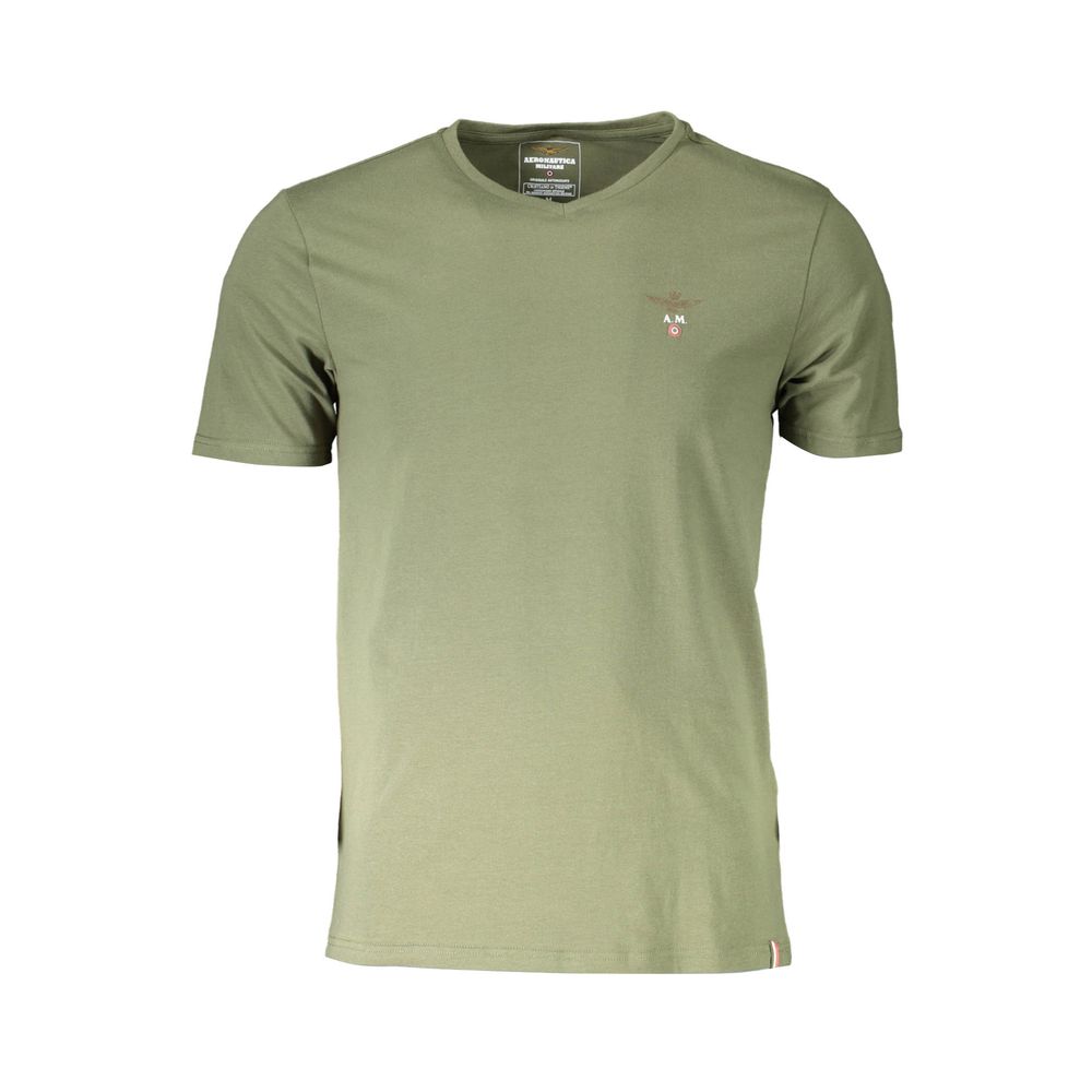 Aeronautica Militare Verde Cotton Men's T-Shirt | Regal Royce