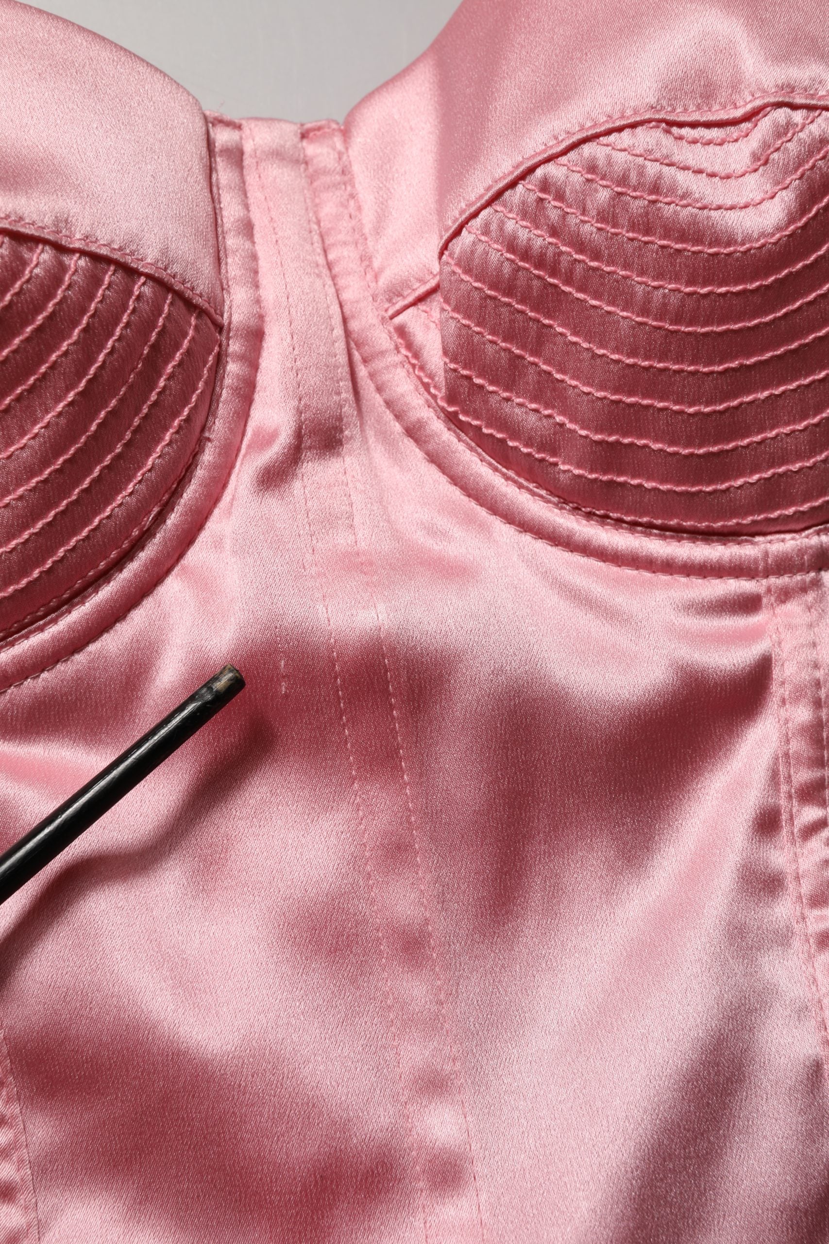 Dolce & Gabbana Pink Silk Satin Padded Bra Corset Style Top | Regal Royce